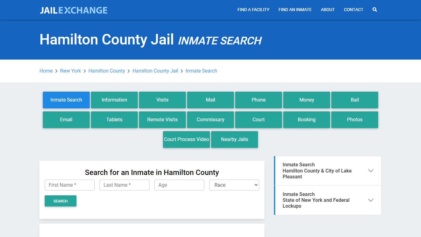 Hamilton County Jail, NY Inmate Search: Roster & Mugshots